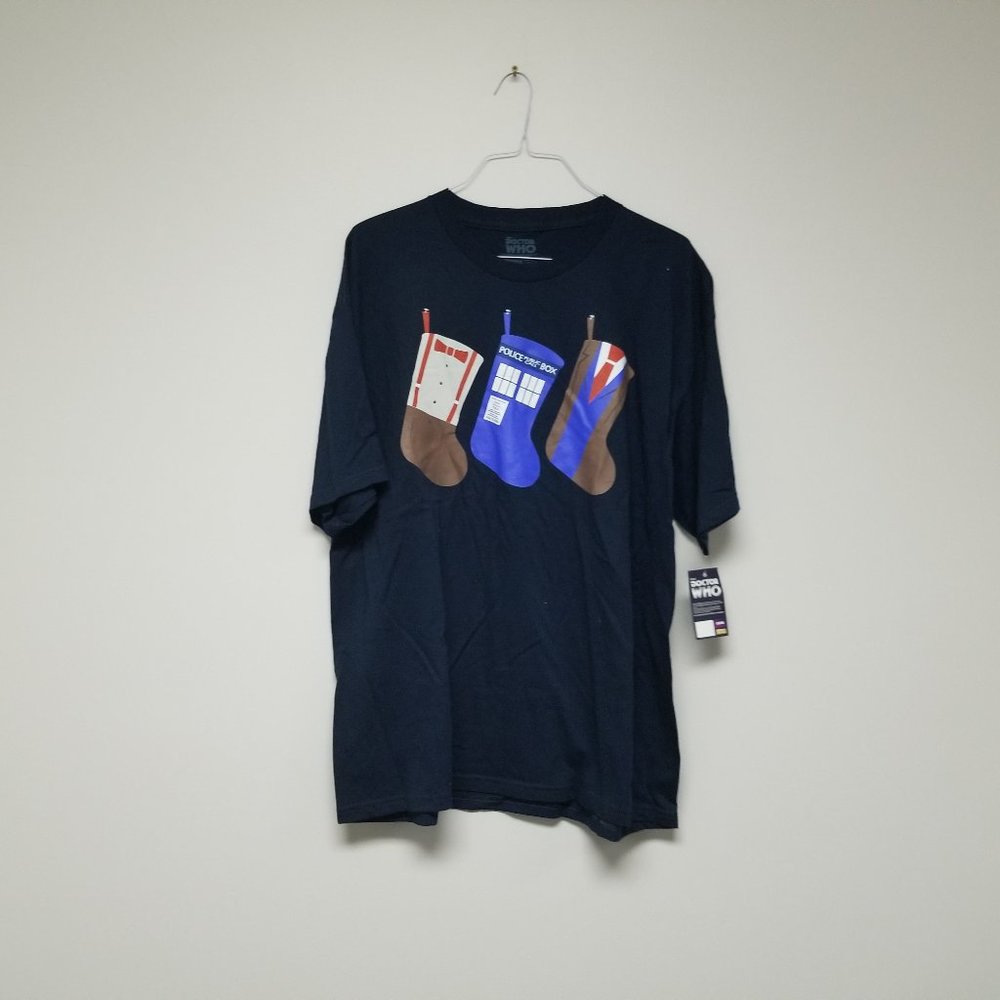 Doctor Who Men's Navy Blue Shirt XXL Brand New